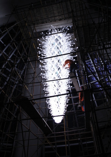 Chandelier installation