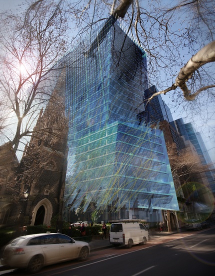 RENDERED VIEW FROM LONSDALE STREET