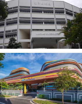 VIEW B - CORONATION ROAD ENTRANCE TO KINDERGARTEN AND HILLTOP WING