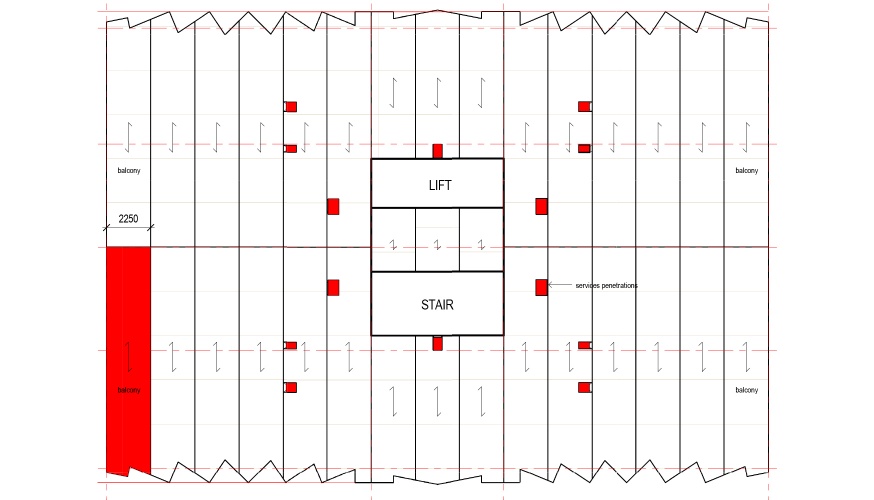 TYPICAL FLOOR SET OUT