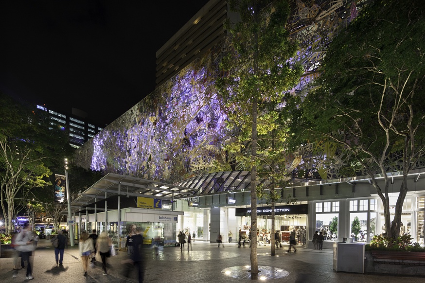 wintergarden at night