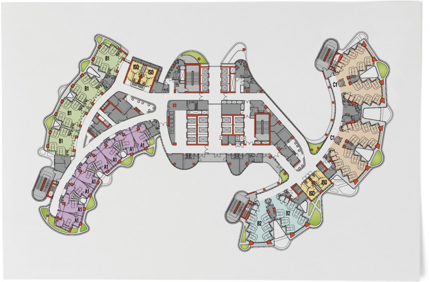 Regional Hospital (RH) typical floor plan